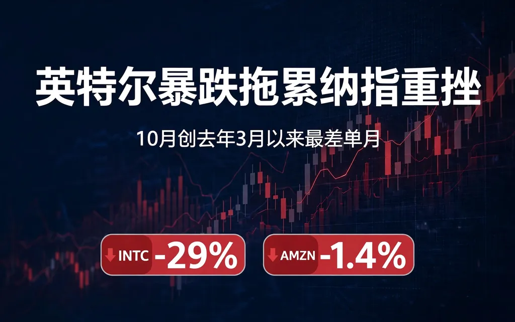 英特尔暴跌29%拖累纳指重挫，10月创去年3月以来最差单月：埃克森美孚与雪佛龙逆势走强